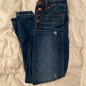 Madewell High Rise Dark Jeans
